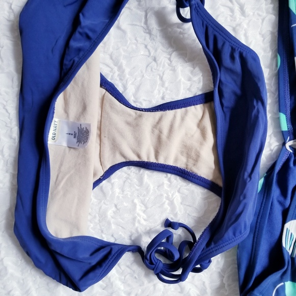 Old Navy Polka Dot Swim Suit Set In Blue - Picture 4 of 5